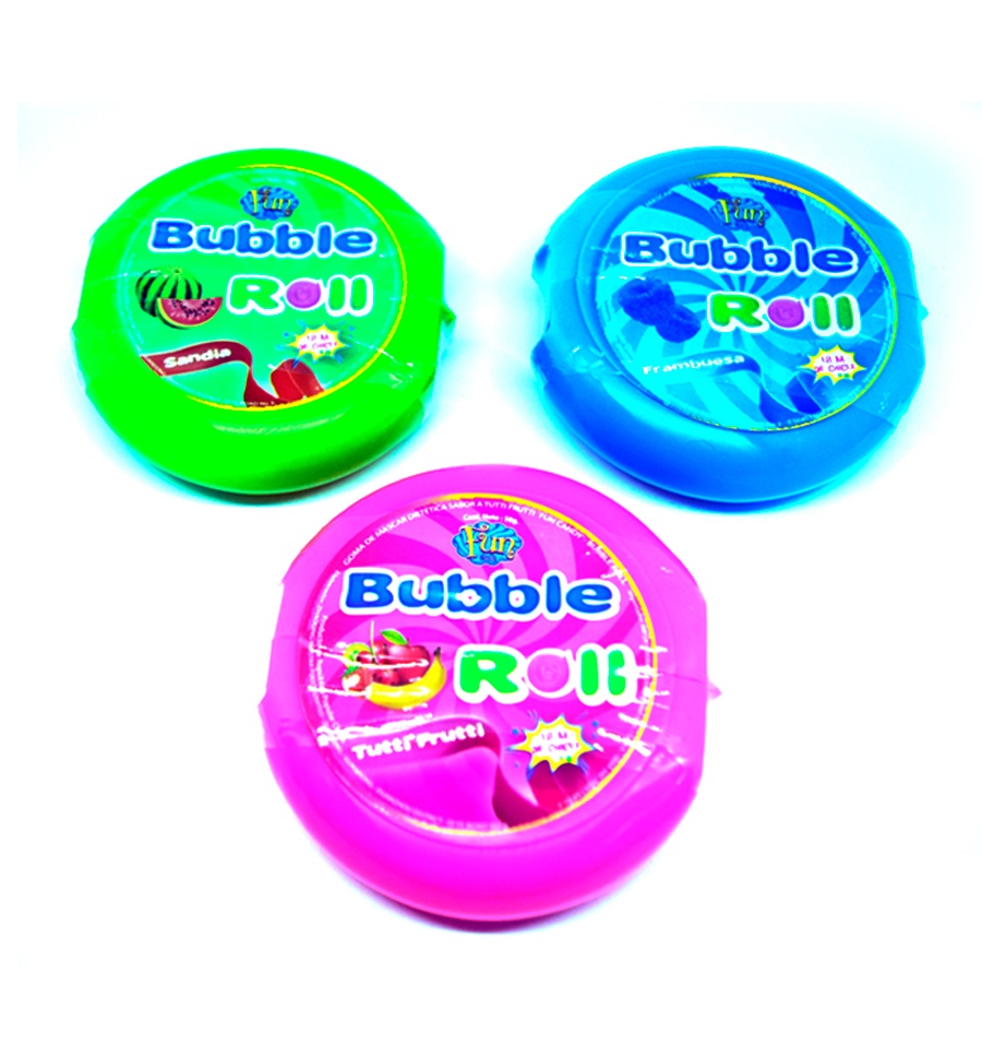 CHICLE BUBBLE ROLL SURTIDO 58 GRS